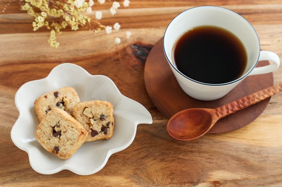 口コミ投稿：。🍪チョコとくるみのクッキー#クッキー と#コーヒー でほっと一息♪チョコチップ＆く…