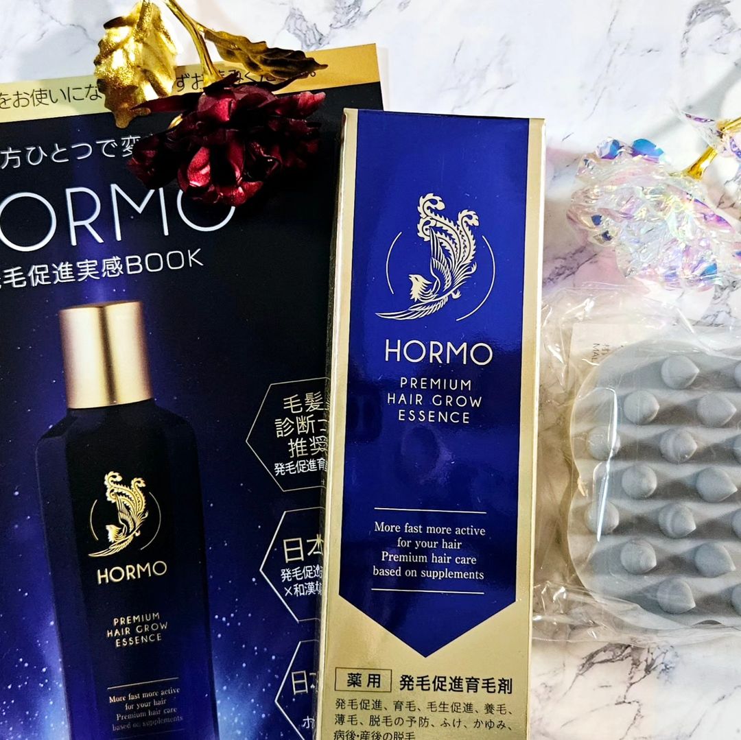 口コミ投稿：HORMO プレミアムヘアグロウエッセンス✨この、ちょっと重厚感のエッセンス。💖育毛剤…