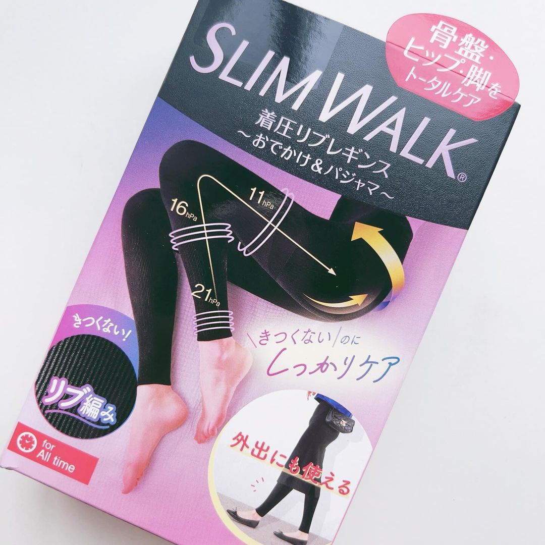 口コミ投稿：..【　スリムウォーク　着圧リブレギンス　】骨盤・ヒップ・脚をトータルケアする着…