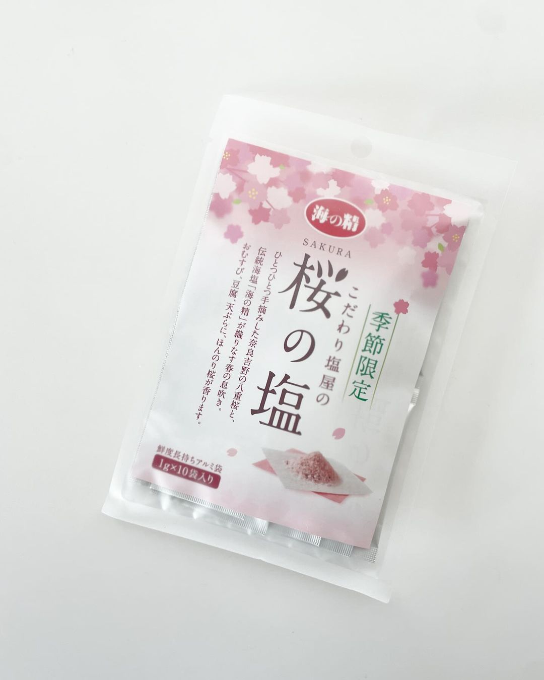 口コミ投稿：海の精ショップさまの海の精 桜の塩 🧂桜の名所として有名な奈良・吉野の八重桜で作っ…