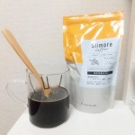 食後にいつも飲むコーヒー、Slimore Coffee（スリモアコーヒー）に置き換えてみました！Slimore Coffee（スリモアコーヒー）は、コーヒー本来の香りや味わいはそのままに、肥満気味…のInstagram画像