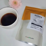 食後に美味しいコーヒーいだいています☕ 新日本製薬の《Slimore  coffee》せっかくコーヒーを飲むなら、機能性表示食品のスリモアコーヒーで体重や内臓脂肪ケアもしちゃえ♡粉なので気軽…のInstagram画像