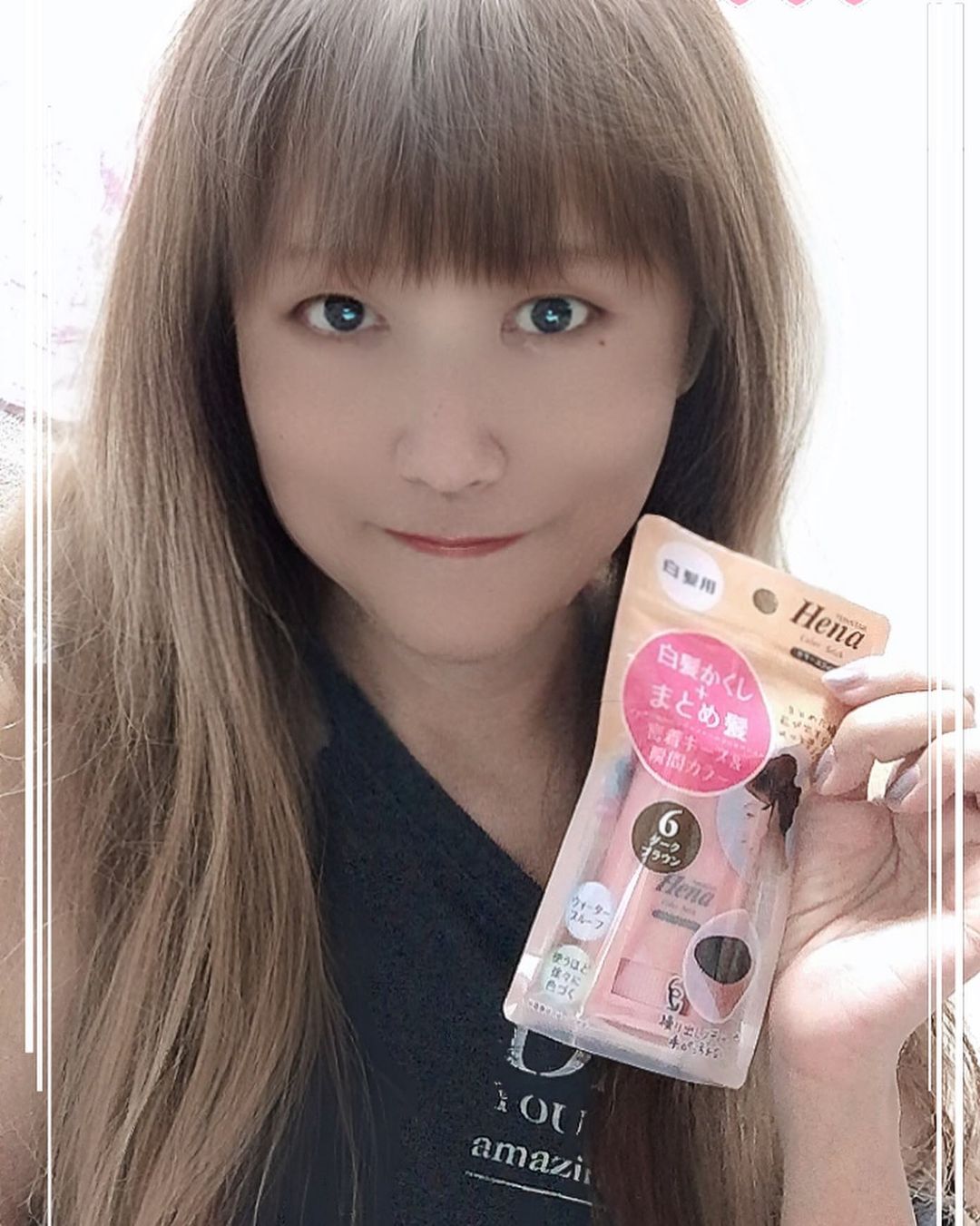 口コミ投稿：白髪かくしも、まとめ髪も、これ１本で完了💖テンスターヘナ 白髪用カラースティッ…