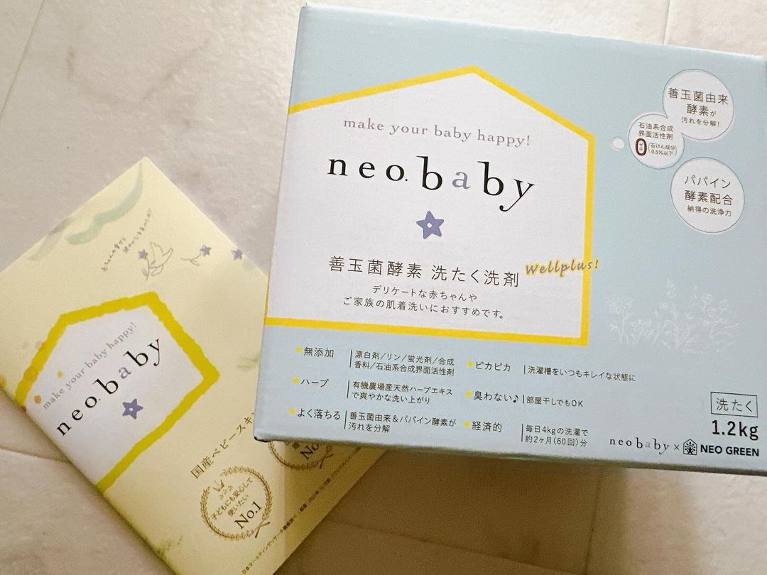 口コミ投稿：neobaby善玉菌酵素洗たく洗剤を使用させていただきました！ネオベビー洗剤は合成界面…