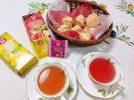 🍎🍋ポンパドールのハーブティー🍋🍎ポンパドール イタリアンレモン🍋＆ターキッシュアップル🍎しっかり蒸してから頂くと、香り高くフレッシュな果実の風味を味わえます✨レモンはレモンティーにありが…のInstagram画像