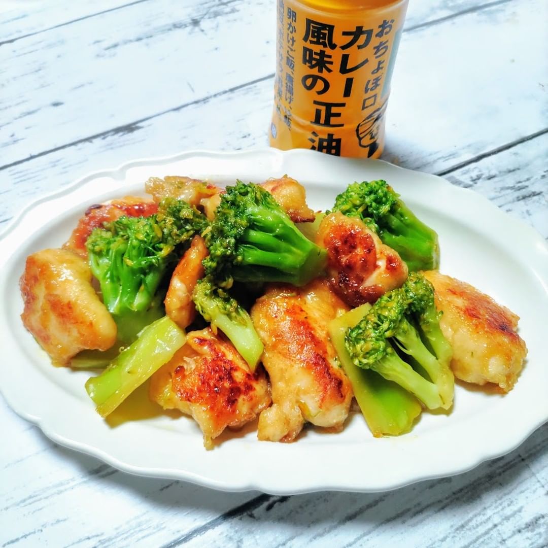 口コミ投稿：.#今日の晩御飯いつも作る ささみとブロッコリーのカレー炒めを、正田醤油さま @shod…