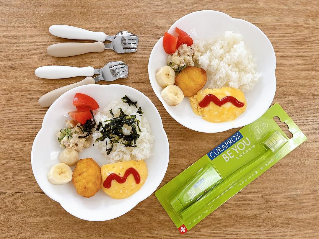 口コミ投稿：朝ごはん🍳．＊ごはん＊チーズインチキンナゲット＊オムレツ＊ツナきゅうりポテサラ＊…