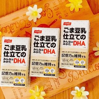 口コミ投稿：ꕤ ごま豆乳仕立てのみんなのみかたDHA•.¸¸¸.☆DHAが入った美味しくて飲みやすい豆乳を…