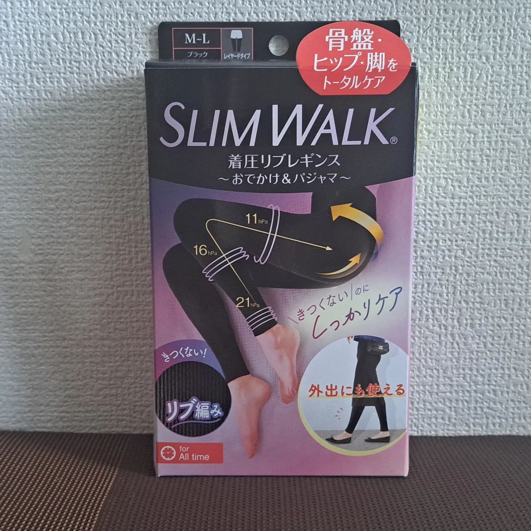 口コミ投稿：CMで観たことのある「スリムウォーク」着圧や下半身のトータルケア最初着用時大変で…