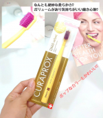 スイスのオーラルケアブランド「クラプロックス」の歯ブラシを使ってみました♪今回使ったのは「CS12460　ベルベット」..極細の柔らかな毛先が12,460本も詰め込まれていおり、濃密なブラシが…のInstagram画像