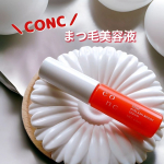 .CONCアイラッシュブーストセラム￣￣￣￣￣￣￣￣￣￣￣￣￣まつ毛がまばらでハリコシあるまつ毛になりたくて使ってるまつ毛美容液。フロッキーチップで際に塗りやすく液垂れしにくい◎初心…のInstagram画像