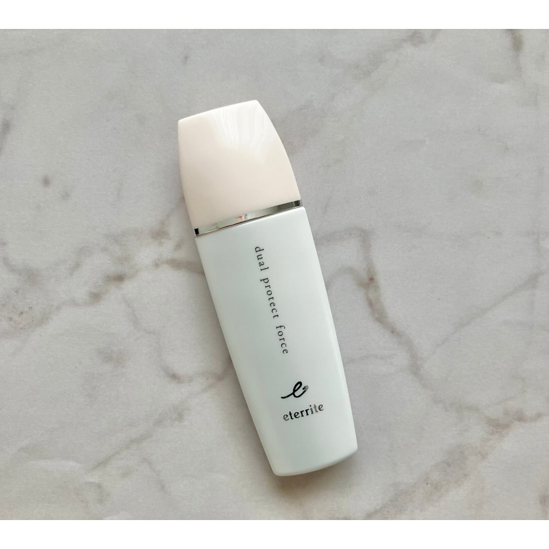 口コミ投稿：.エタリテ デュアル プロテクト フォースNC＜日やけ止め乳液・化粧下地＞顔用SPF35・…