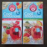 夏だ～２種類 飲み比べ！クールセンセーション＜ストロベリー＆オレンジでひんやり初夏のティータイム#モニプラ にご縁がありまして🧡のみ比べ☺️2つとも水出しの5分つけておくそしたら…のInstagram画像