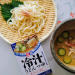 埼玉の郷土料理のひとつ『冷汁うどん』✨暑い夏にぴったりなメニューでもある『冷汁うどん』が簡単にできちゃう！正田醤油さんの『麺でおいしい食卓 冷汁うどんのつゆ』を使って作ってみました❣️米と麦…のInstagram画像