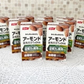 口コミ投稿：アーモンドが大好きな私には嬉しすぎるドリンクニッスイ様のアーモンド豆乳仕立てのD…
