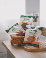 ✎𓂃 𝘣𝘳𝘦𝘢𝘥🥖　　@zenb_japan 𝘴𝘢𝘮𝘢 の⸜ ゼンブブレッド🥐 ⸝ はいつものパンより糖質30u0025オフなのに食物繊維たっぷりでもっちりした美味しさෆ　　小麦粉…のInstagram画像