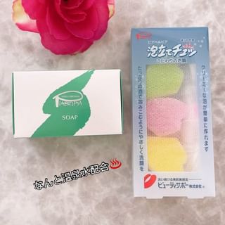 口コミ投稿：ピアベルピア　ソープ⁡⁡⁡温泉水（保湿剤）を配合⁡余分な皮脂や汚れはきちんと落とす…