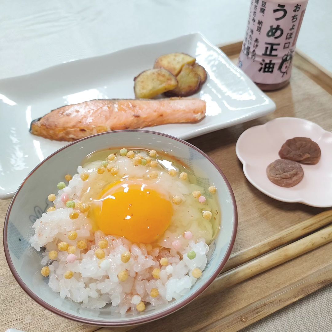 口コミ投稿：♡＼おちょぼ口 うめ正油／紀州産南高梅にかつおの風味を加えた甘酸っぱい調味料。ラ…