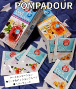 #PRハーブ＆ティー日本緑茶センター様より頂きましたポンパドール【クールセンセーション　ベリーモヒート・ピーチ＆パッションフルーツ】暑い日にぴったりな、水出しでも作ることができるハーブティー…のInstagram画像