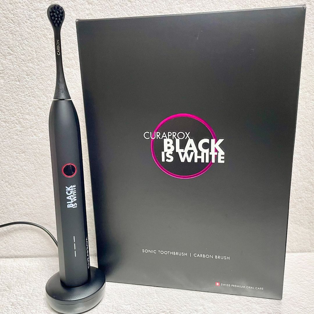 クラプロックス 音波式電動歯ブラシ ブラックイズホワイトの