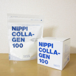 【ニッピコラーゲン100】ブルー×ホワイトはニッピカラー☆魚由来のコラーゲンで、吸収しやすく低分子化されてるのが嬉しい。すごくサラサラでコラーゲン特有のニオイもないし気軽に取り入れられました…のInstagram画像