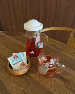 .@pompadour_tea ドイツの老舗ハーブティーブランド ポンパドール クールセンセーションシリーズ🥭水出しハーブティーでスッキリした味わい暑いこの時期にぴったりなドリンクです🧊…のInstagram画像