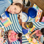 #PRArt production that got my 1 year old hooked🎨Mom has a relaxing cafe time🫖Live a healthy life …のInstagram画像