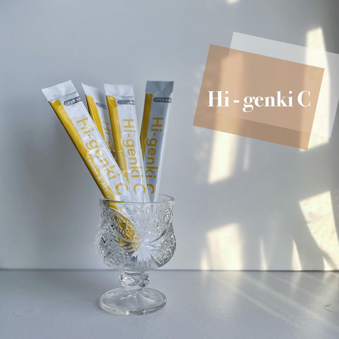 口コミ投稿：Hi-genkiC1包にビタミンC約100mg含まれている顆粒タイプのサプリメントです。アセロ…