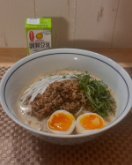 モニプラファンクラブ 経由でマルサンアイノ豆乳を頂きました　私が何時もプロテインやオヤツ代わり愛飲しているのマルサンアイノ豆乳まろやかで飲みやすいのが特徴今回は夏に活躍する素麺を(実際は冷や…のInstagram画像