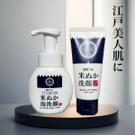 ✿ܓ江戸こすめメイクも落とせる米ぬか泡洗顔内容量:150ml価格:935円（税込）🌾濃密なミルキー泡で、キメ細やかで明るく輝く“しっとりもち肌”へ🌾濃密なミルキー泡でメイクも汚れもやさしく…のInstagram画像