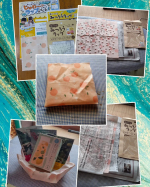 布でつくる みつろうラップ✨✨アイロン 約10分で作れるエコなラップ☺️💞これやりたかった🙆可愛い布とみつろうが入っていてクッキングシート、新聞紙を用意してあとはアイロンで溶かすだけ🤩夏…のInstagram画像