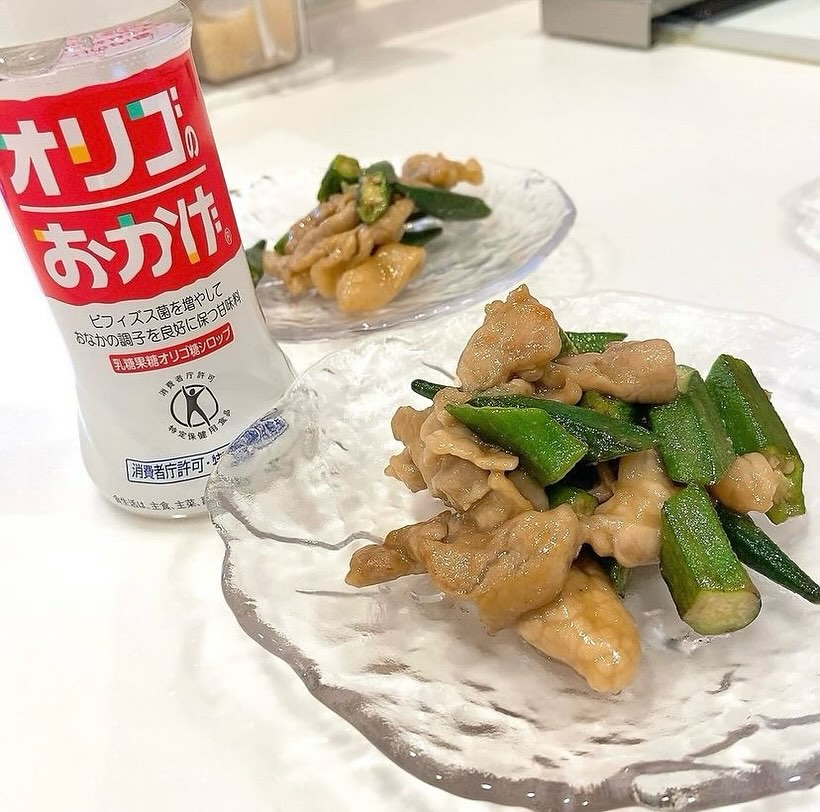 口コミ投稿：夏にスタミナ料理🔥豚バラ肉とオクラの甘辛炒め🍚🍴〜材料　2人前〜豚バラ肉 （ブロック…