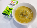 マルサンアイ株式会社さんの"調製豆乳"と家の畑で収穫した、今が旬！夏野菜である、かぼちゃを使って、かぼちゃのスープを作ってみました。かぼちゃを柔らかくなるまで、レンチン（または、煮る・煮た…のInstagram画像