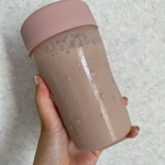 ✳︎ダイエットシェイク　PROTEIN+夏前から始めたダイエットにさらに磨きをかけるため💪✨お昼を置き換えダイエット✨溶けやすさ、飲みやすさ、そして美味しさ💮👏牛乳300mlはちょ…のInstagram画像