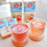 .暑い日が続きますね☀️💦ポンパドール　クールセンセーションはポンパドールの水出しハーブティーシリーズです🫖1ティーバッグを250mlの水に入れて、常温5分で完成👌カフェイン０でフルーティーな…のInstagram画像