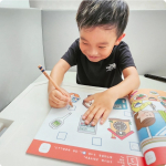 ⁡シールで学ぶ！⁡"⁡ はじめてのとけい "⁡⁡⁡小学生になる前に勉強したかった事の1つ📚✏️⁡⁡⁡12時と⁡3時はきっちり言ってくるんだけど、⁡⁡他が覚えにくくて勉強したいと思っていたと…のInstagram画像