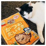 マルトモさんから、ペット用おやつをいただきました🐈⁡飼い主用にもおまけまでw🤭⁡ꕀ┈⋯ꕀ┈⋯ꕀマルトモ「ペットショップボーイ®」 減塩かつおだいすき 40g＋煮干しまるごとだしの素 5…のInstagram画像