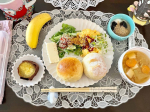 #玄米酵素F100 🧸🥨＆、#自家製パン の#朝食 etc...🥯☀️毎日、オリジナルココアに混ぜたりヨーグルトなどにトッピングしたりして美味しく頂いています💕いつものメニューにちょい足しする…のInstagram画像