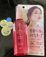 💛🤍🫧🌿メイクカバーミスト(仕上用化粧水)をお試しさせていただきました💚ピタッ密着するので乾燥や皮脂からメイクを守ってくれます！メイクした後の乾燥が気になるのでこちらのミストは欠かせないです…のInstagram画像