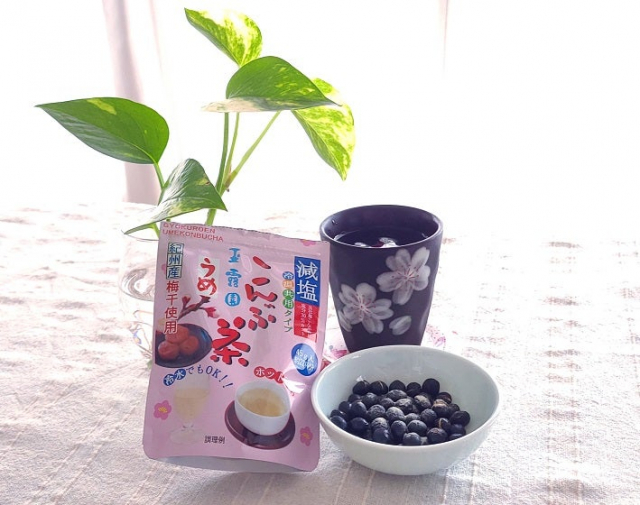 口コミ：『減塩梅こんぶ茶』は冷やしてもOK料理にも♪の画像（5枚目）