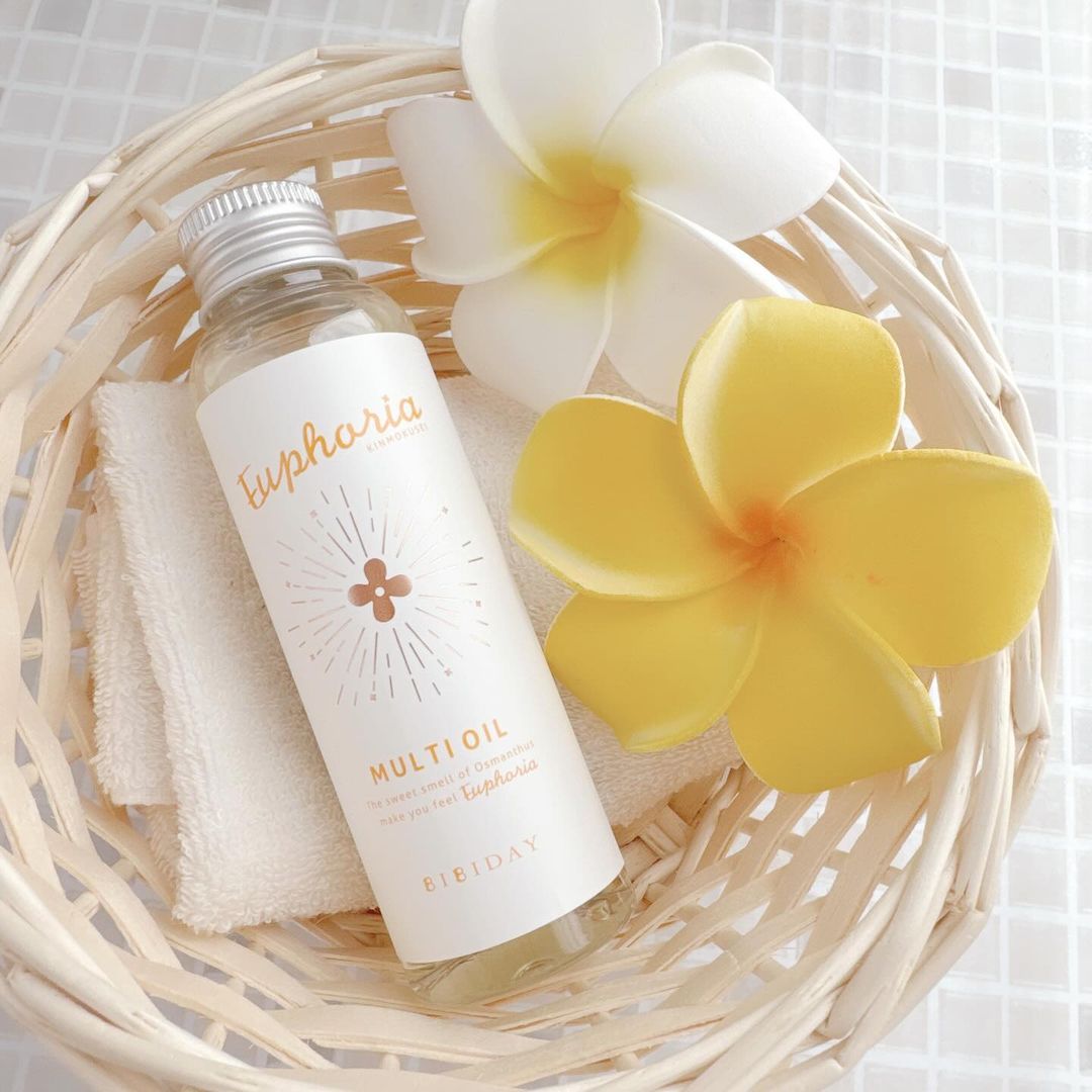 口コミ投稿：🌸 BIBIDAY・Euphoria キンモクセイ マルチオイル植物由来成分97.5%！全身使えるマル…