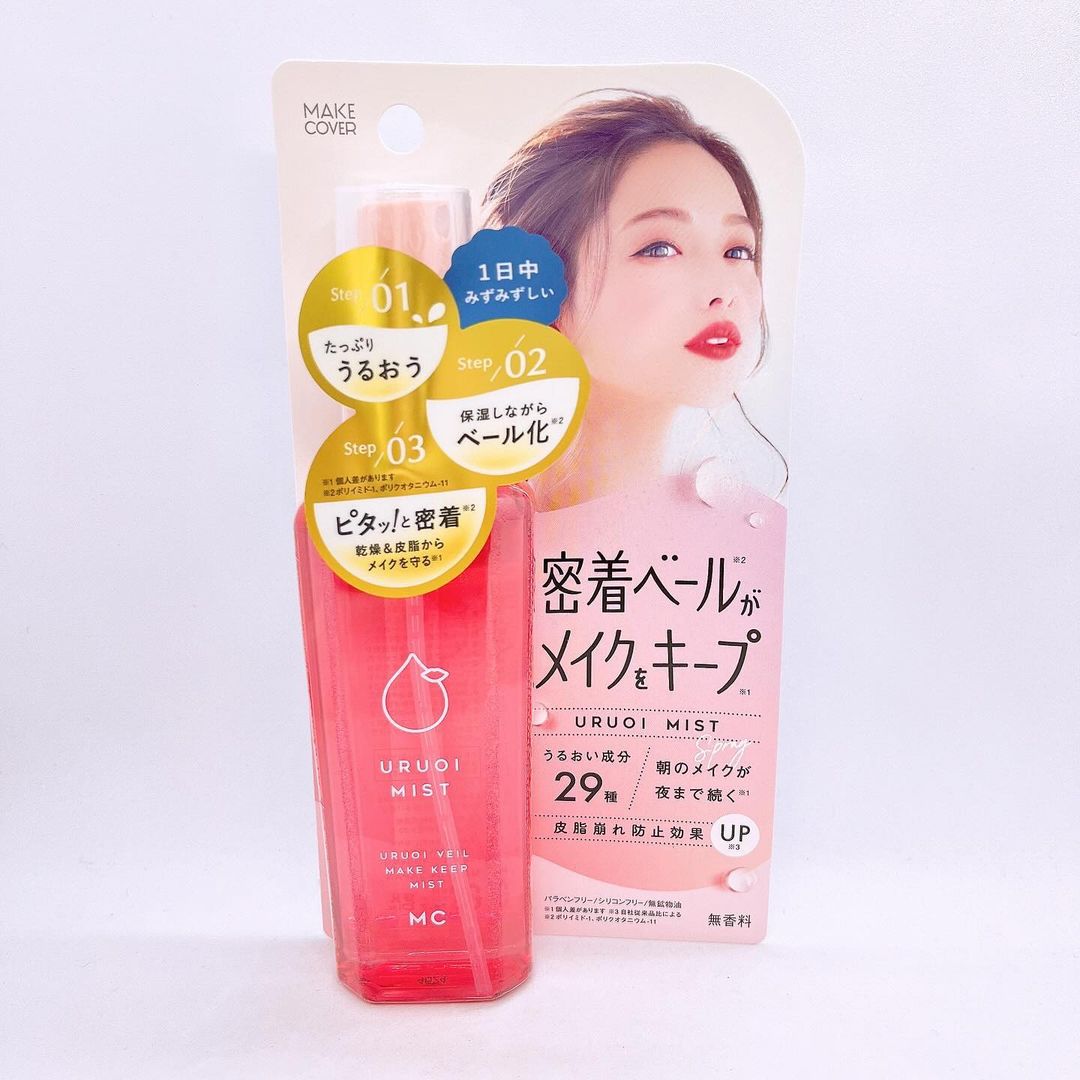 口コミ投稿：今回はメイクカバーうるおいミスト+Sを使用しました😊微粒子のミストでメイクの上から…