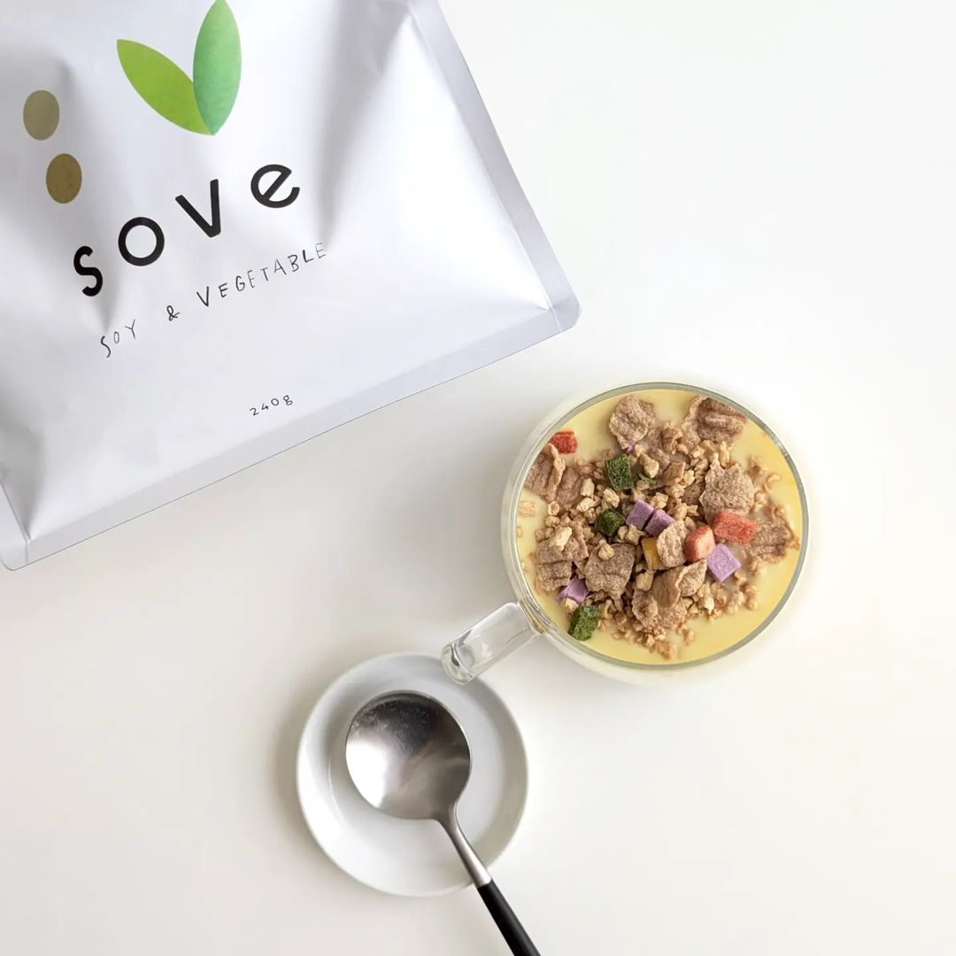 口コミ投稿：.サクッと、朝から変えていく。カラダのための、大豆と野菜のシリアル。.sove“SOVEシ…