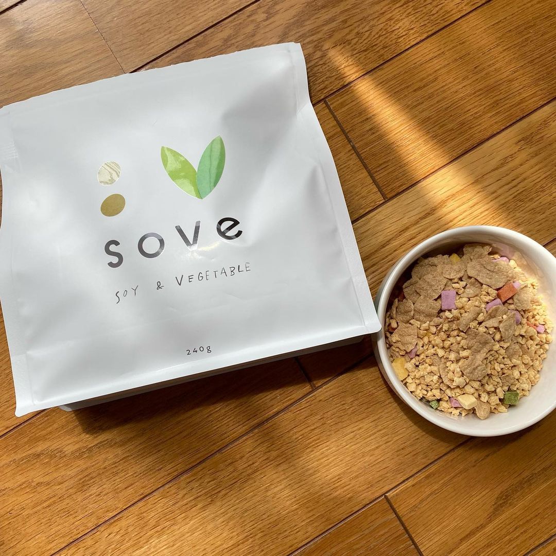 口コミ投稿：＊SOVE シリアル オリジナル💚たんぱく質たっぷりのシリアル！お野菜も入ってて食物繊…