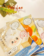私の推し入浴剤♡旅するJUSOちゃんシリーズが好きなのですが、新しく・愛媛温州みかん風呂　〜ほっこり優しく温かい〜・山形のお米風呂 〜つややかに心安らぐ香り〜が仲間入りしていました…のInstagram画像
