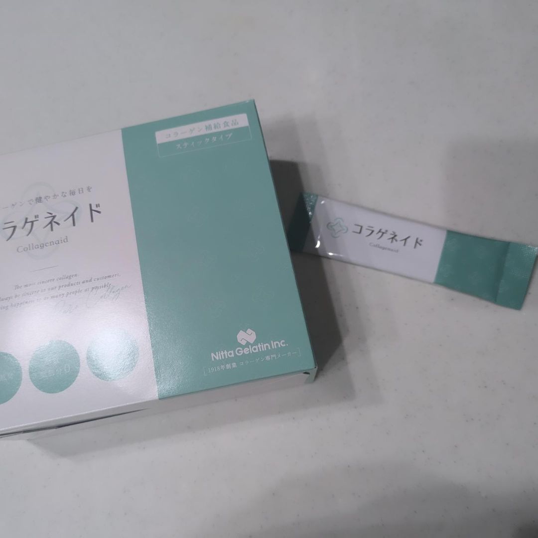 口コミ投稿：コラゲネイド✨顆粒タイプのコラーゲン！！水にも溶けるので色んな飲み物や料理に入れ…