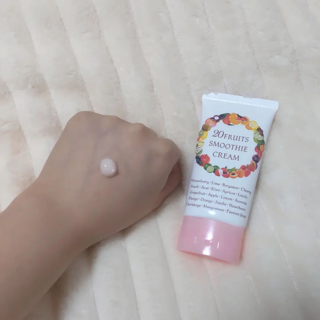 口コミ投稿：株式会社Nalelu（ナレル）様の「20FRUITS SMOOTHING CREAM」をモニターさせていただ…