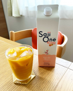 ..SajiOne 柑橘ブレンド🍊@sajione_official .サジー続けたいけど味が苦手💦って人に朗報🫶サジーワンが爽やかに飲みやすくなって新登場🆕有機JAS認定原料のビコア…のInstagram画像