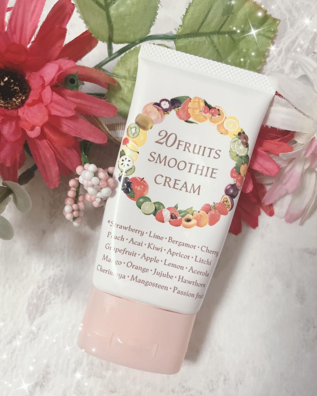 口コミ投稿：🍎20フルーツスムーズクリーム🍎使ってみました🥰顔から首まで一回の量をたっぷりと使用…