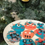 2024.10.もうすぐHalloween🎃ということで手作りのハロウィンクッキーをねぇねと作ったよ！バレンタインで使った@kyoritsu_kitchen 様のキット❤️ハロウィンは…のInstagram画像